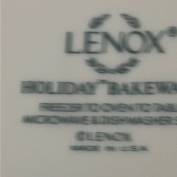Lenox Holiday  Bakeware Vintage Large Bowl 10.5 x 5.5 Made in USA - Picture 10 of 10